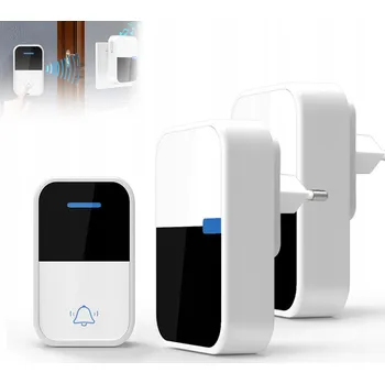 IP kamera Silný bezdrátový zvonek bez baterií – voděodolný, pro dveře i branku