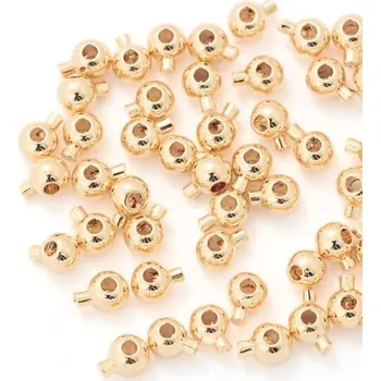 Materiál na výrobu šperku EU Stoper zamačkavací kulička 5/3,5mm rose gold