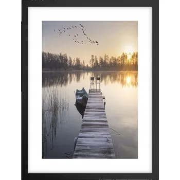 Obraz Obraz plakát v černém rámu do obýváku 30x40 krajina plakáty na zeď