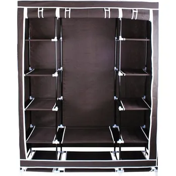 Šatní skříň Skříň ISO 134 x 175 x 43 cm, tmavý buk