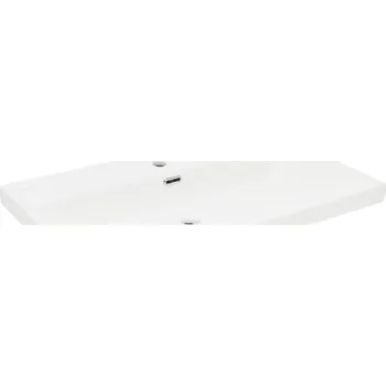 Umyvadlo Nábytkové umyvadlo SAT B-Way 81x46,5 cm bílá matná s otvorem pro baterii uprostřed SATBW8046WM - SATBW8046WM