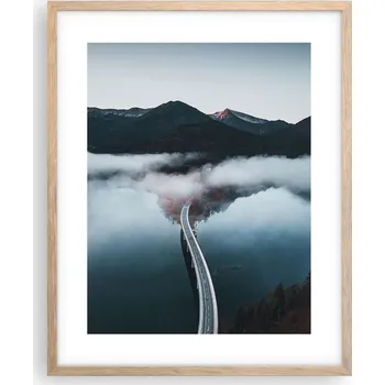 Obraz Obraz plakát na zeď v rámu světlý dub 40x50 most foto plakáty do obýváku