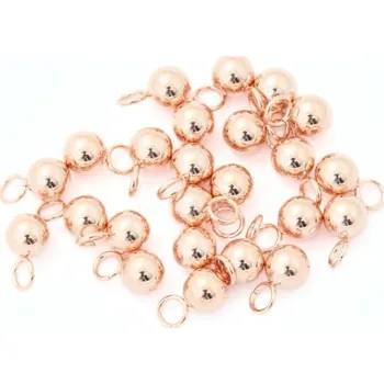 Řetízek EU Koncovka na adjustační řetízek 4mm chirurgická ocel rose gold