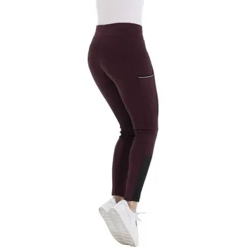 Jezdecké kalhoty Dámské jezdecké legíny EQUITHEME Original Brigitte burgundy (34)