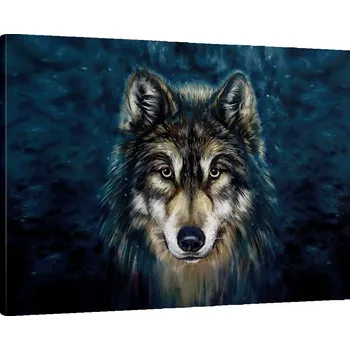 Obraz Obraz na plátně do obýváku, ložnice 70x50 vlk foto obrazy na zeď canvas