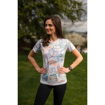 Běžecké oblečení Tričko dámské funkční Barva: bílá, Velikost: L