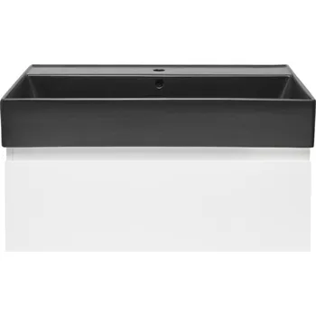 Koupelnový nábytek Koupelnová skříňka s umyvadlem SAT B-WAY 79x30x45 cm bílá lesk BWAY80WU2B - BWAY80WU2B