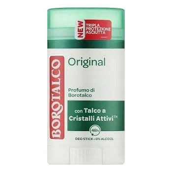Borotalco Antiperspirant Deostick Original, Active Cristal Talc 40 ml z DE