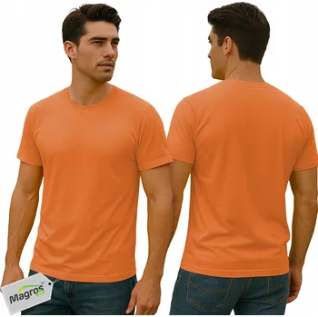 Pánské pracovní tričko klasické bavlněné oranžové 160 g/m² velikost 3XL
