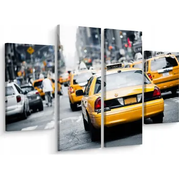 Obraz Vícedílný obraz POLIPTYK TAXI ve Městě 3D New York 200x150