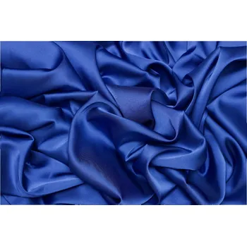 Saténové umělé hedvábí | Silky Armani - Královsky modrá