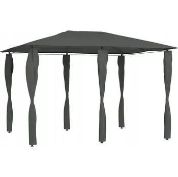 Zahradní altán Pavilon VidaXL se 4 stěnami, 4 x 3 x 2,6 m