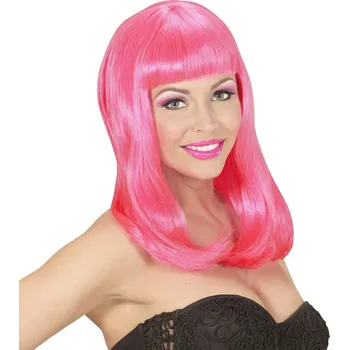 Karnevalová paruka UV paruka neonová růžová