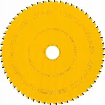 Okružní pila GLOBAL SAW Kotoučová pila na řezání nerezové oceli GLOBAL SAW 160 x 1,5/1,1-1,3 x 20mm / 56z CERMET