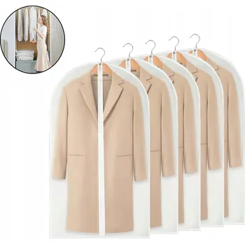 Obal na šaty Průhledný obal na oblečení