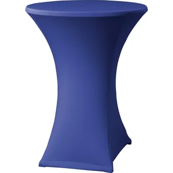 Slavnostní potah na židli Attends Samba elastický potah na stůl modrý D2