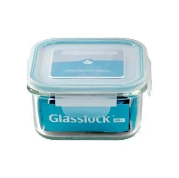 Dóza na potraviny Skleněná čtvercová dóza Glasslock - 490 ml