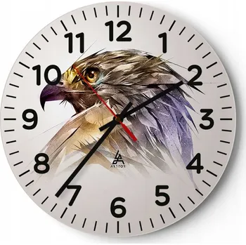 Hodiny Kuchyňské nástěnné hodiny 30x30 Abstrakce Moderní skleněné hodiny Tiché