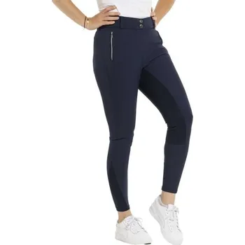 Jezdecké kalhoty Dámské jezdecké rajtky EQUITHEME Nicole navy blue (38)