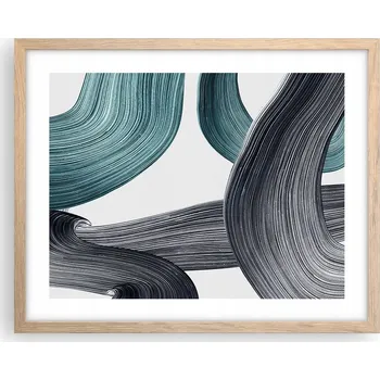 Obraz Obraz plakát na zeď v rámu světlý dub 50x40 barva plakáty do obýváku