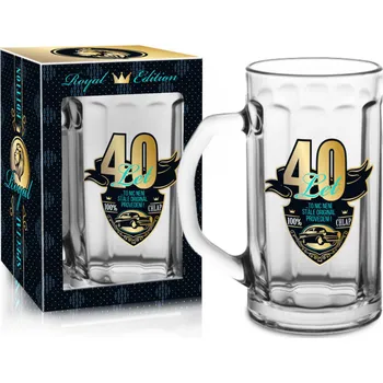 Sklenice Orimer Půllitr Royal edition - 40. narozeniny 500 ml