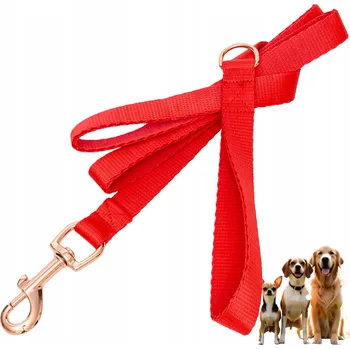 Vodítko pro psa Vodítko pro psa silné tréninkové přepínací nastavitelné červené 1,2 m