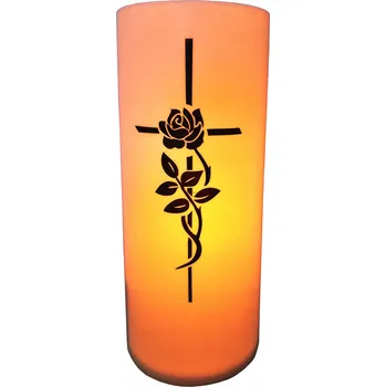 Svíčka LED vklad do hřbitovní svíčky svíčky Cortina 13,8 cm