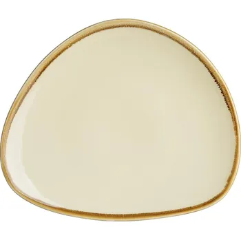 Talíř Olympia trojúhelníkový talíř Kiln v barvě pískovce 230mm 6 ks