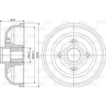 VALEO Brzdový buben VA 237058
