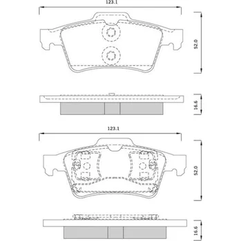 Brzdová destička Starline Sada brzdových destiček BD S253