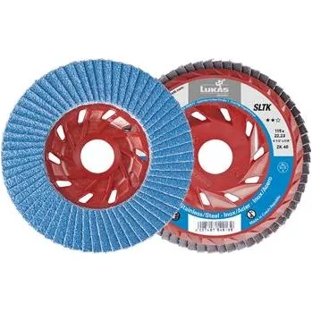 Brusný kotouč LUKAS brusný lamelový talíř SLTK KS korund o 125mm zrnitost 40