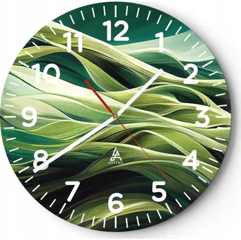 Hodiny Kuchyňské nástěnné hodiny 30x30 Umění Moderní Skleněné hodiny Tiché