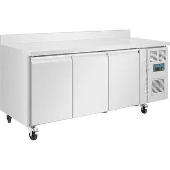Mraznička Polar třídveřový mrazicí stůl se zadním lemem 417l