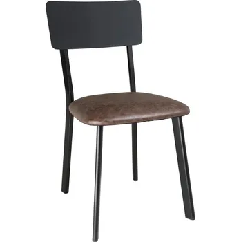 Jídelní židle Boční židle Bolero Metal & PU Vintage Mocha (balení 4)