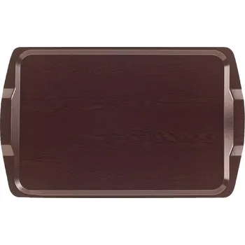 Cambro laminátový tác pro pokojovou službu s madly s dekorem wenge 640mm