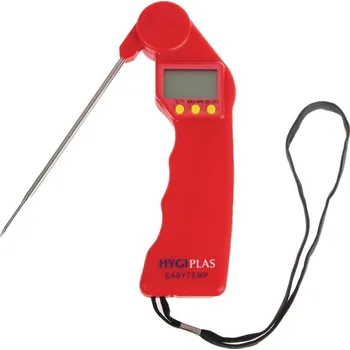 Kuchyňský teploměr Hygiplas teploměr Easytemp barevně rozlišený červený