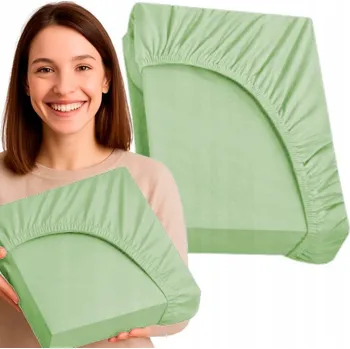 Prostěradlo PROSTĚRADLO S GUMOU LUXURY BAVLNĚNÝ SATÉN 120X200CM OLIVOVÉ