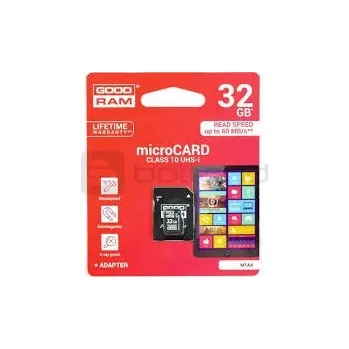 Paměťová karta MicroSDHC karta GOODRAM 32 GB Class 10 pro Raspberry Pi