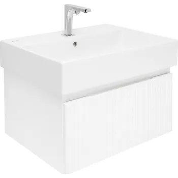 Koupelnový nábytek Koupelnová skříňka s baterií a umyvadlem SAT Evolution 1 58x30x44,8 cm bílá mat SATEVO60WMU2BA - SATEVO60WMU2BA