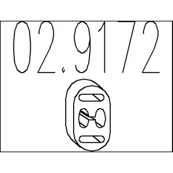 Auto-moto MTS Zarážka tlumiče výfuku MTS 02.9172