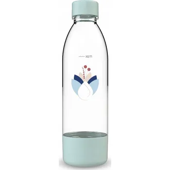 Láhev Láhev PushAir pro saturátor Dafi 0,7 l, mátová s květy