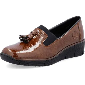 Dámské mokasíny Dámské mokasíny RIEKER 53751-24 hnědá W5 41
