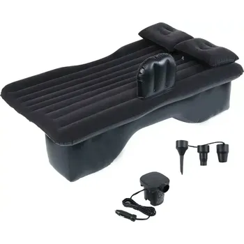 Autostan Nafukovací matrace do auta na zadní sedačky tmavá včetně 12V pumpy