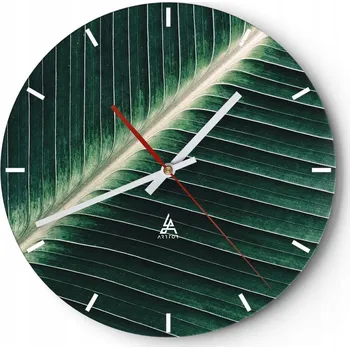 Hodiny Nástěnné hodiny do kuchyně 30x30 Abstrakce Skleněné hodiny do obýváku Tiché