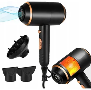 Fén 1700W IONIZAČNÍ FÉN NA VLASY KADEŘNICKÝ S DIFUZÉREM A STYLINGOVOU TRYSKOU