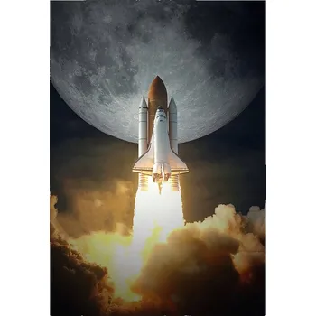 Obraz Plakát bez rámu do obýváku ložnice 50x70 měsíc moderní módní obraz