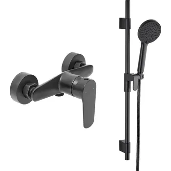 Sprchová baterie SAT Mood se sprchovým setem 150 mm černá matná SATBSMOOD268CSET1 - SATBSMOOD268CSET1