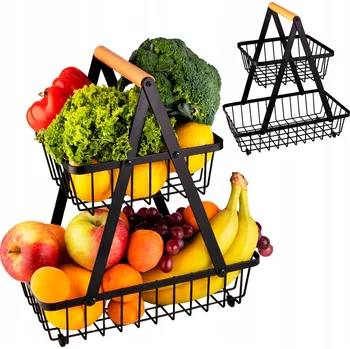 Obraz Kovový košík na ovoce, vícebarevný