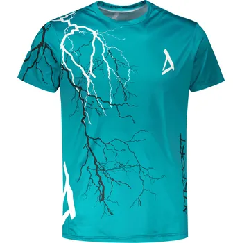 Pánské triko premium ALTISPORT VOJ/ALM004TR01 PETROLEJOVÁ/BÍLÁ XL