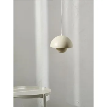 Sinsay - Kovová závěsná LED lampa s polokulovým stínidlem - béžová - 548BT-08X - 548BT-08X-ONE-1